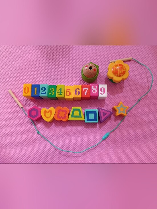 Other - Colorful Number & Shape Learning Lacing Set